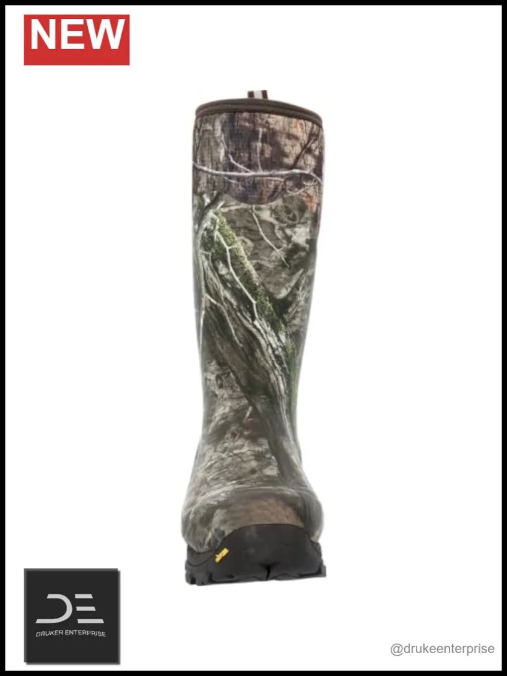 Waterproof Insulated Knee-High Pull-On Winter Work Boot With Camo Pattern